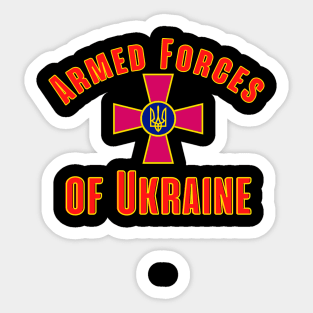 Armed Forces of Ukraine Trident Black Red Classic Sticker
